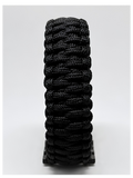Blackout Wide Paracord Survival Bracelet – Adjustable Stainless Steel Shackle | Heavy-Duty EDC
