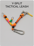 Multi-Point Tactical Paracord Lanyard Tether - High-Vis Neon & Stainless Hardware