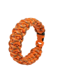 Premium Cobra Weave Paracord Survival Bracelet – High Visibility Orange | Safety EDC Bracelet