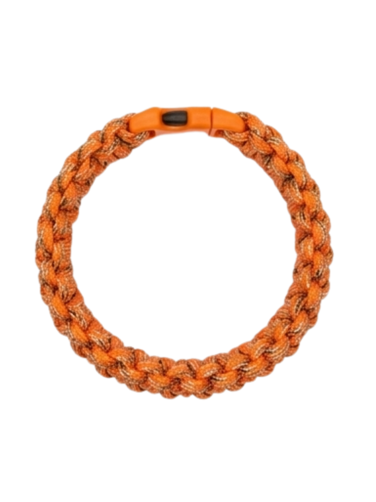 Premium Cobra Weave Paracord Survival Bracelet – High Visibility Orange | Safety EDC Bracelet