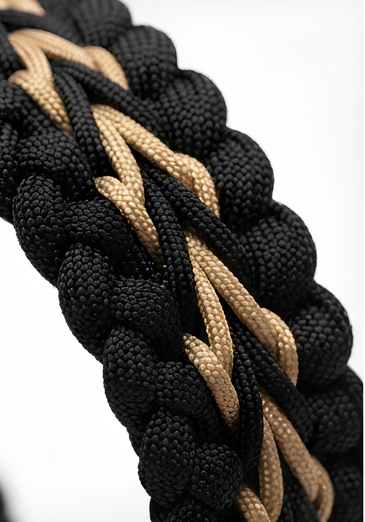 Handcrafted Black & Tan Sanctified Paracord Bracelet