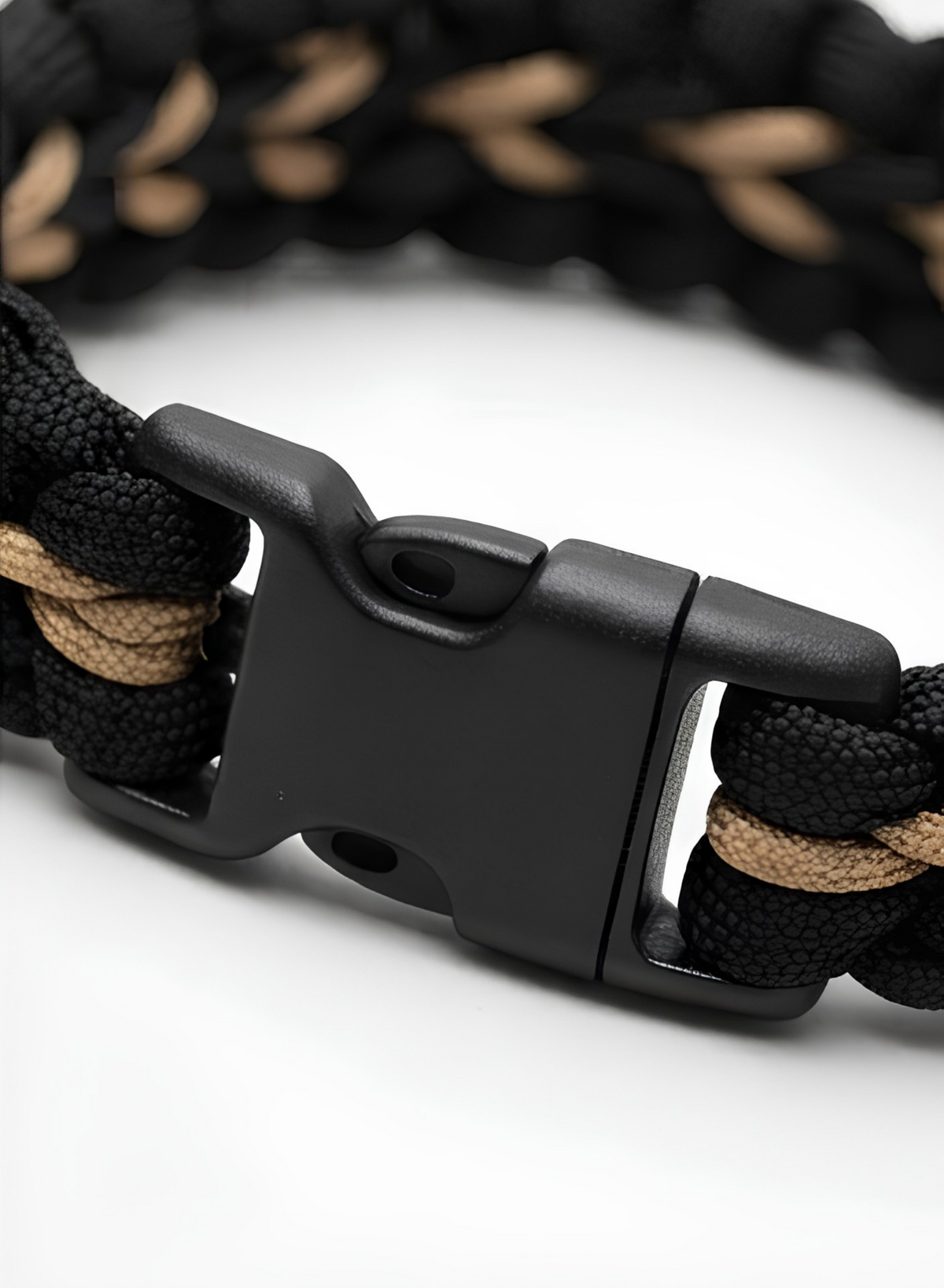 Handcrafted Black & Tan Sanctified Paracord Bracelet
