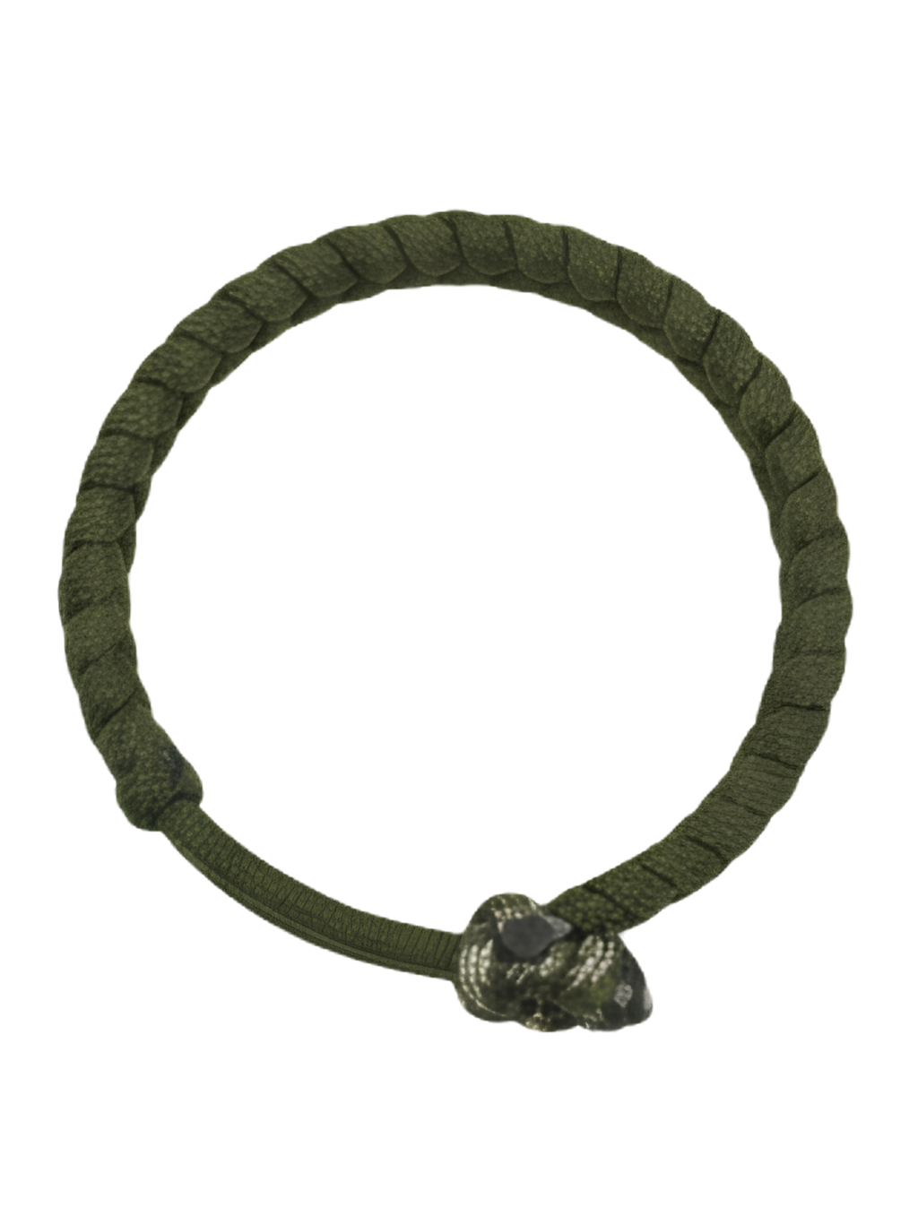 Tactical Snake Weave Paracord Bracelet – Olive Drab with Diamond Knot | Metal-Free EDC Bracelet