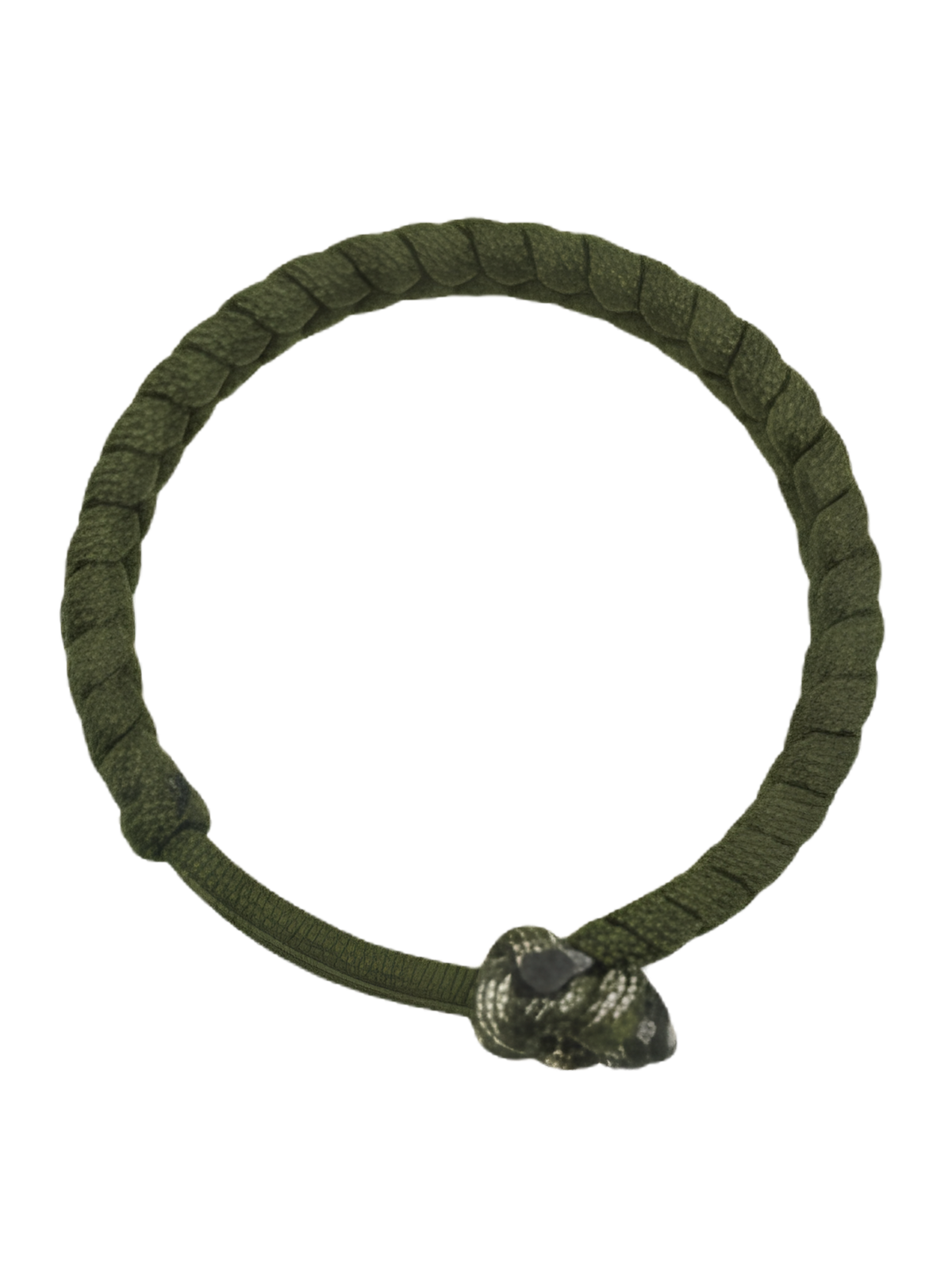 Tactical Snake Weave Paracord Bracelet – Olive Drab with Diamond Knot | Metal-Free EDC Bracelet