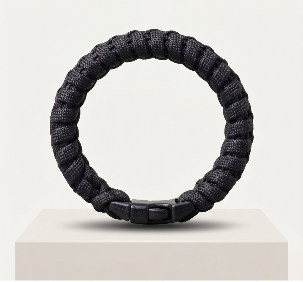 Blackout Cobra Paracord Survival Bracelet