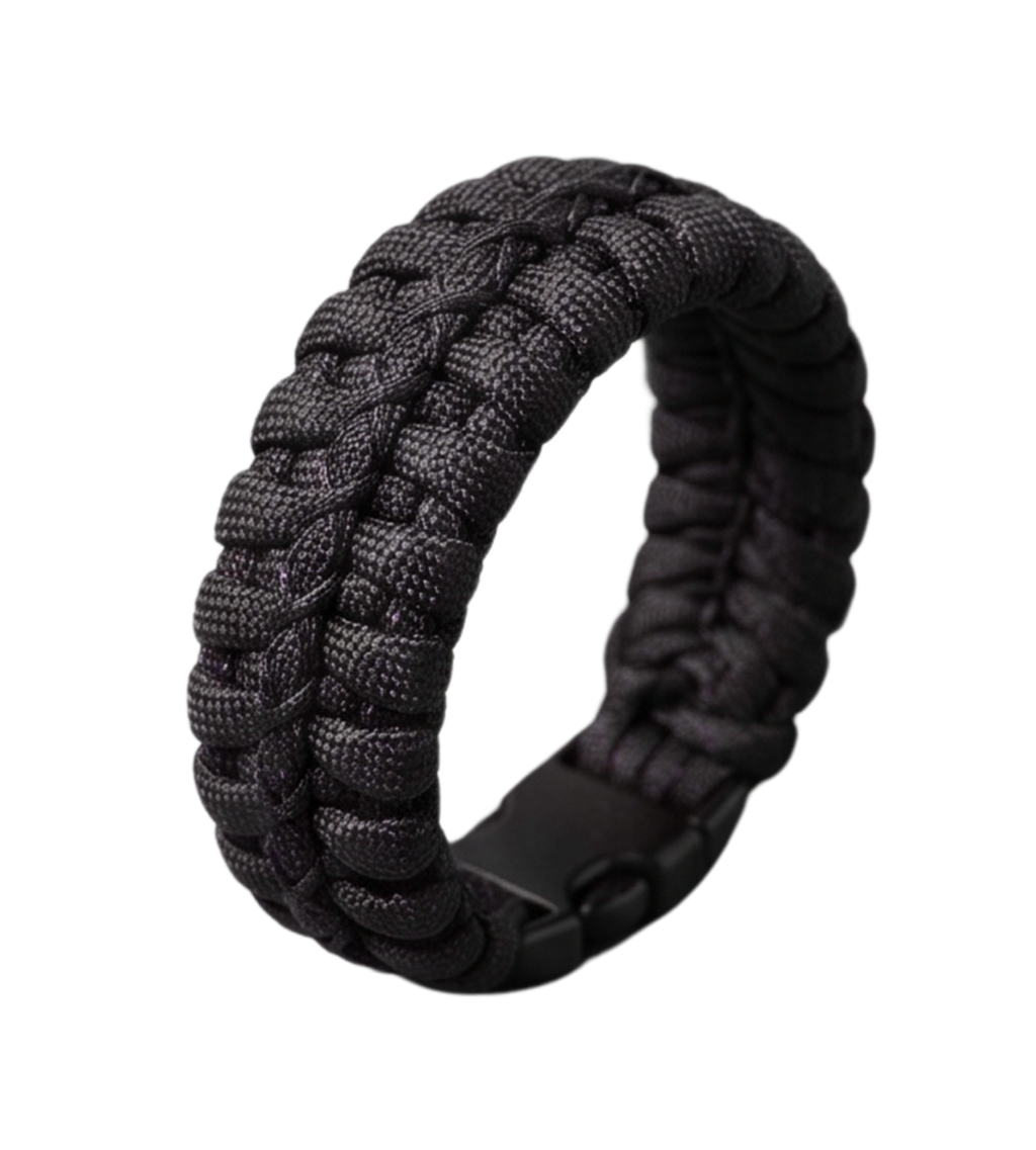 Blackout Cobra Paracord Survival Bracelet