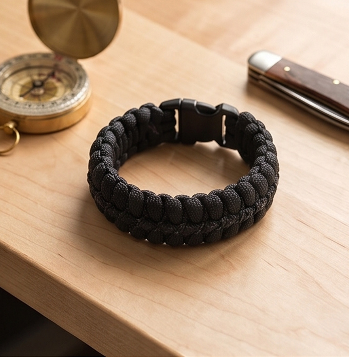 Blackout Cobra Paracord Survival Bracelet