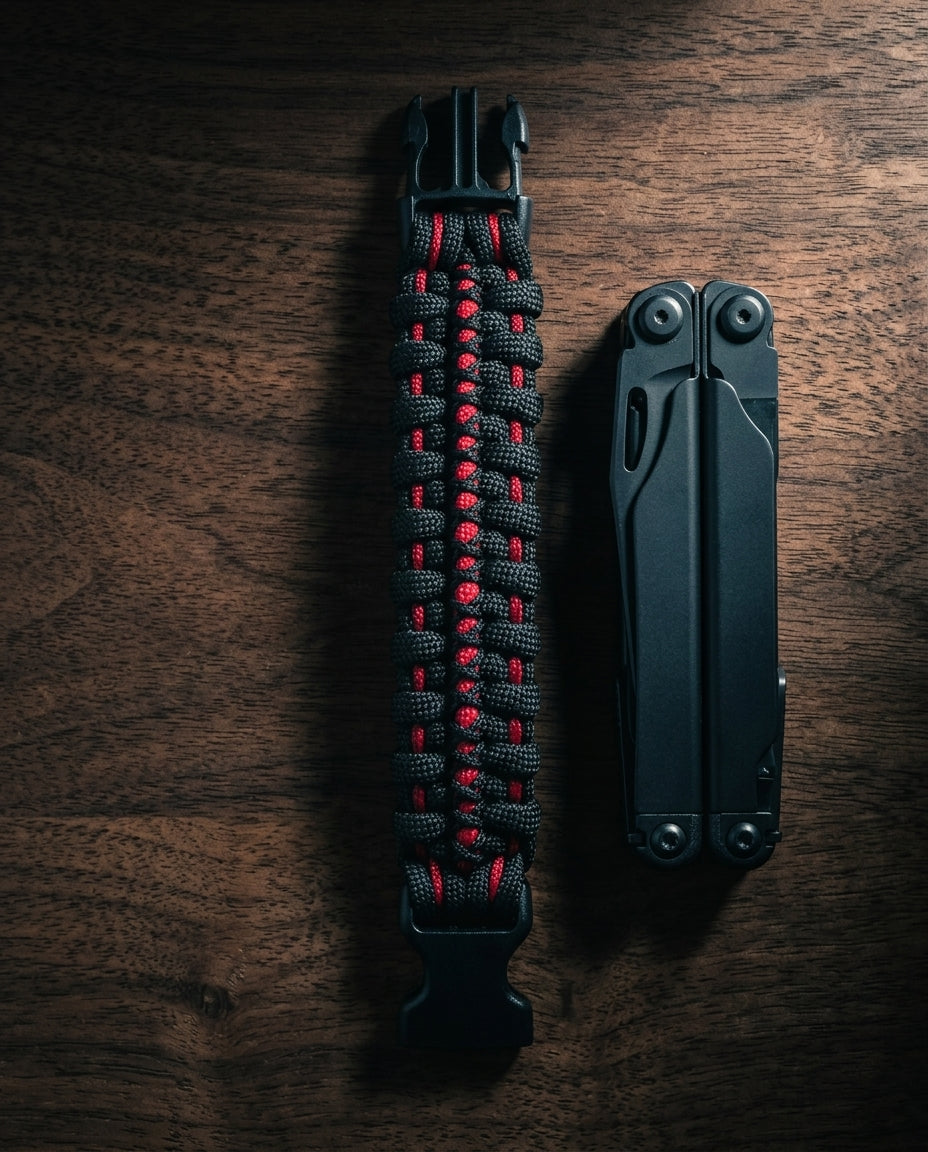 Paracord bracelet — EDC Flat Lay | Generated by Modelize